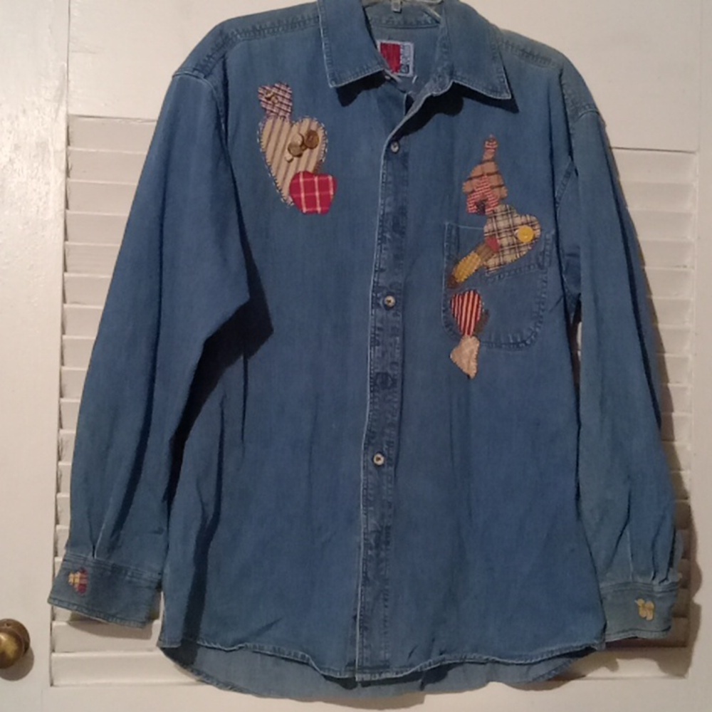 Vintage Denim Corduroy Shirt